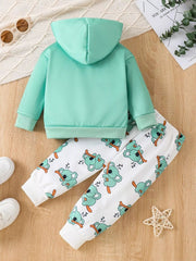Children's Koala Graphic Hoodie & Pants Set 