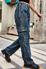 Loose Fit Long Pants with Pockets 