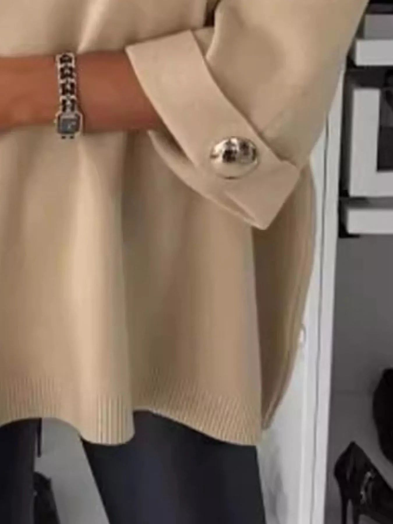 Full Size Round Neck Drop Shoulder Top with Ribbed Trim Plus Size 