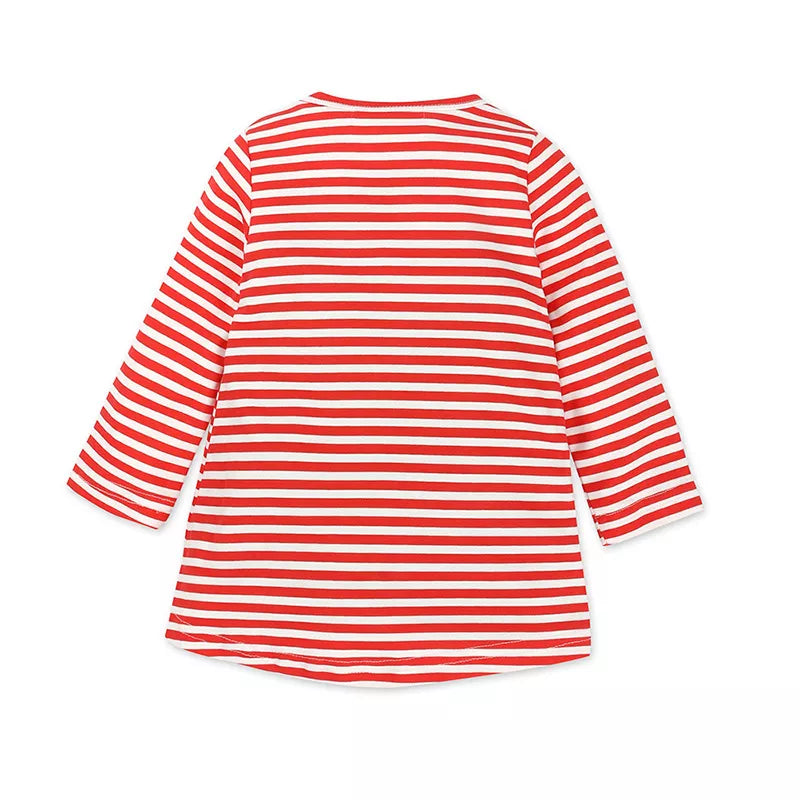 Children's Striped Long Sleeve Dress 