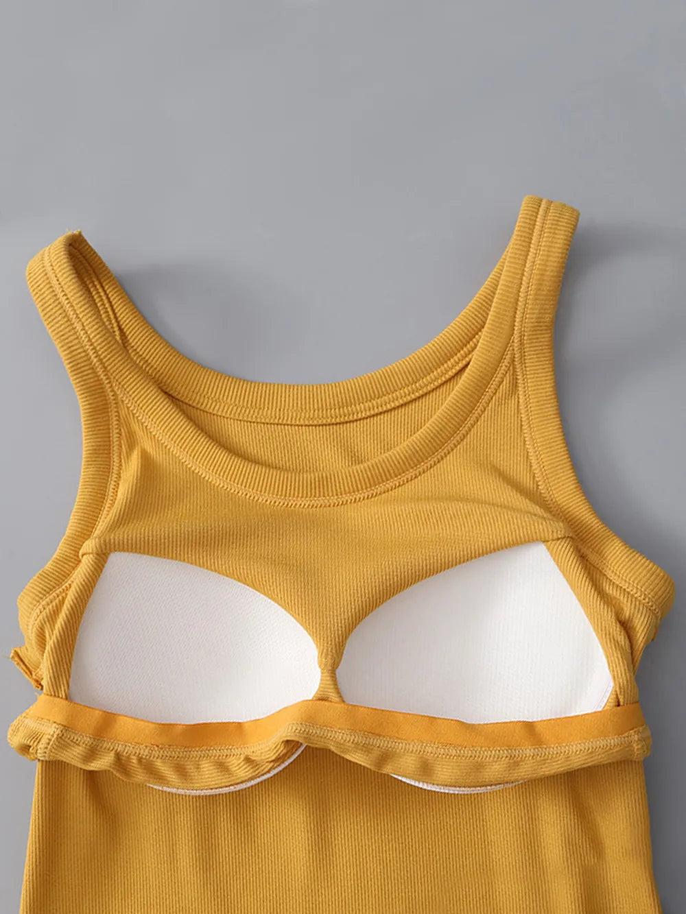 Round Neck Tank with Bra 