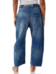 Washed Wide Leg Jeans 