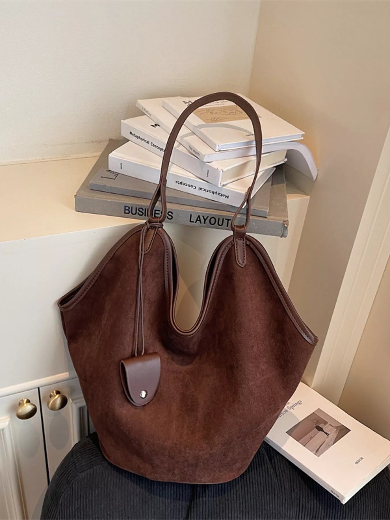 Solid Color Tote Bag 