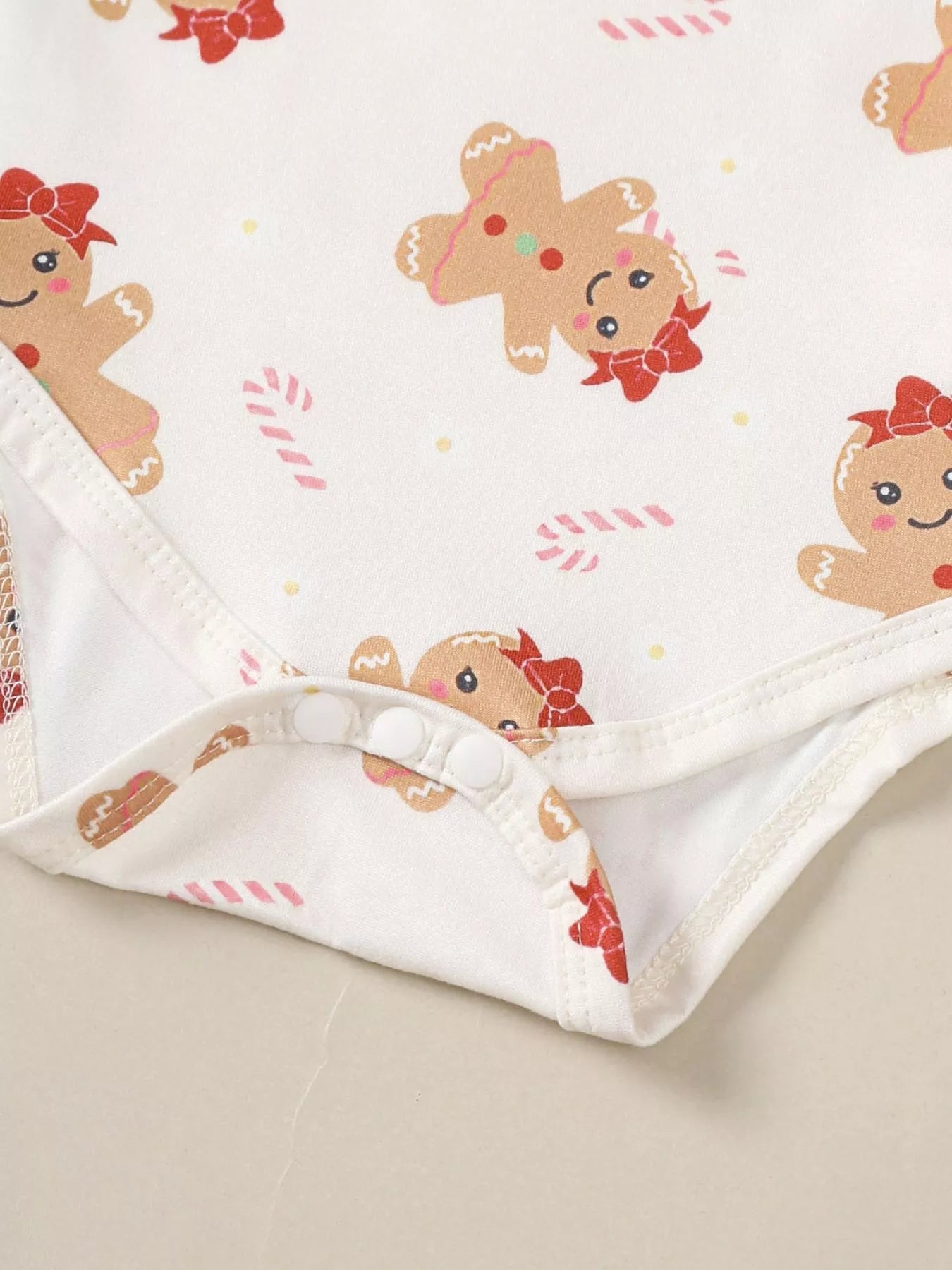 Children's Christmas Bodysuit and Overall Dress Set with Headband 