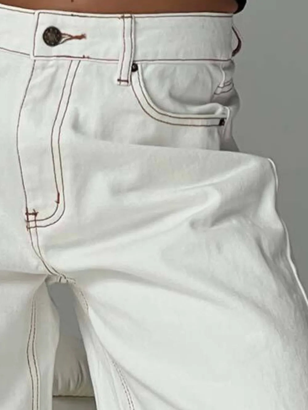 Wide Leg Jeans with Pockets 