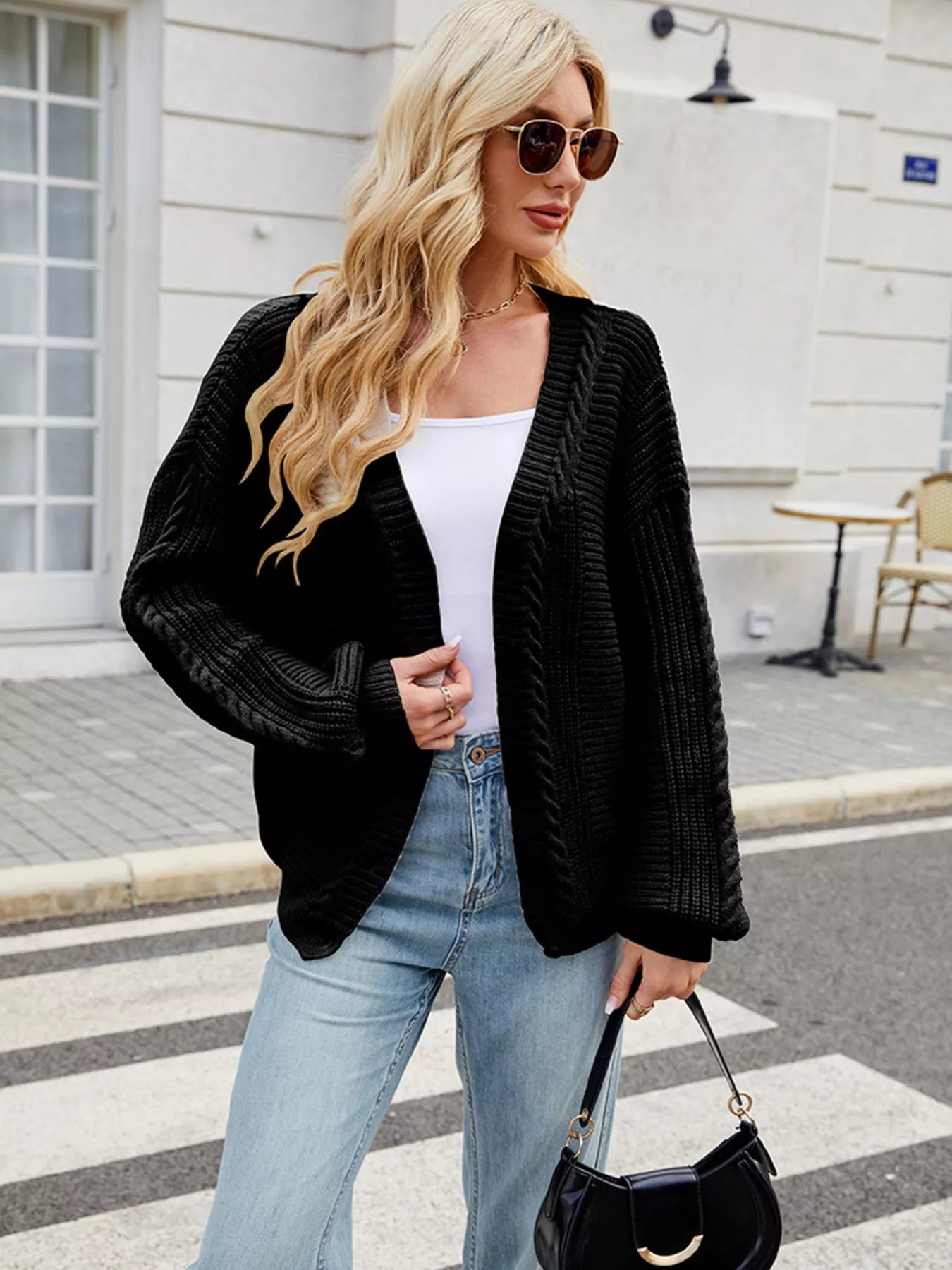 Button Up Long Sleeve Cardigan 