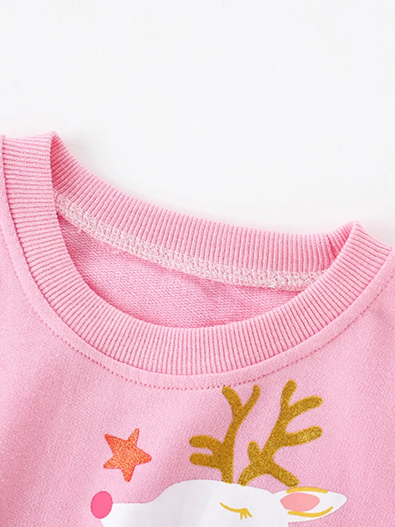 Children's Reindeer Graphic Crew Neck Sweatshirt 