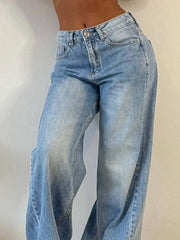Wide Leg Jeans with Pockets 