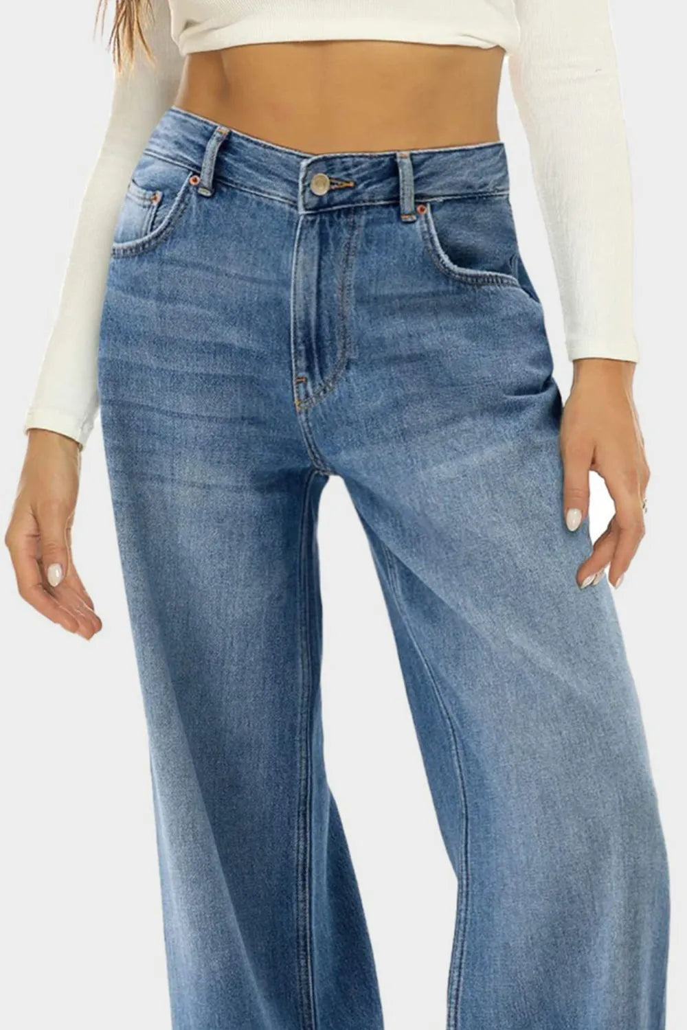 High Waist Wide Leg Jeans 