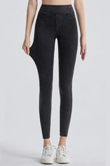 High Waist Cropped Jeans 