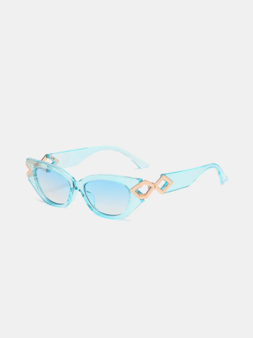 Polycarbonate Frame Cat-Eye Sunglasses 