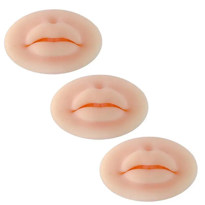 1/3/5pcs Soft Silicone 3D Lips Practice Silicone Skin Reusable Training Skin For Beginner Training Tattoo Permanent Makeup Tool dylinoshop