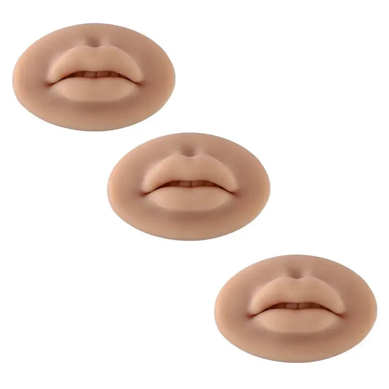 1/3/5pcs Soft Silicone 3D Lips Practice Silicone Skin Reusable Training Skin For Beginner Training Tattoo Permanent Makeup Tool dylinoshop