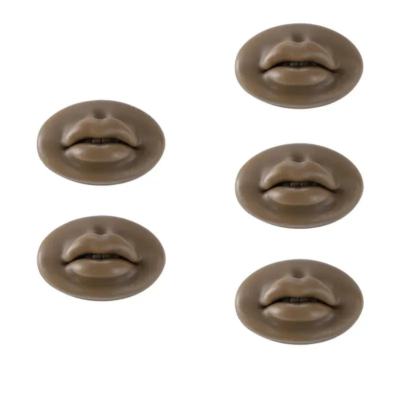 1/3/5pcs Soft Silicone 3D Lips Practice Silicone Skin Reusable Training Skin For Beginner Training Tattoo Permanent Makeup Tool dylinoshop