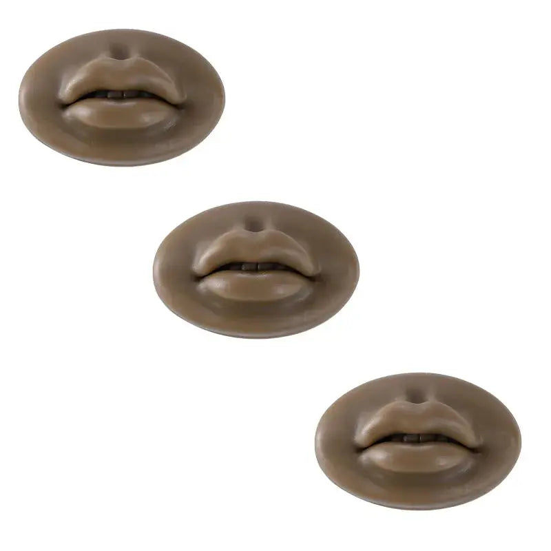 1/3/5pcs Soft Silicone 3D Lips Practice Silicone Skin Reusable Training Skin For Beginner Training Tattoo Permanent Makeup Tool dylinoshop