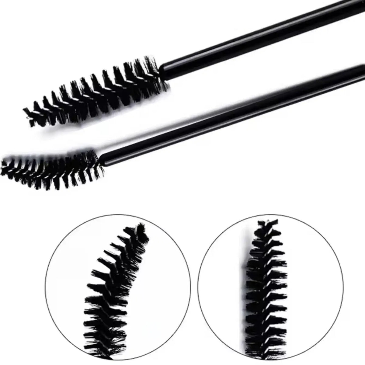 100-Pack Disposable Mascara Wands - Micro Lash & Brow Applicator Brushes dylinoshop