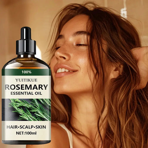 100% Pure Rosemary Essential Oil for Hair, Scalp & Skin