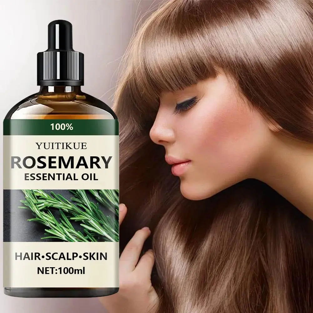 100% Pure Rosemary Essential Oil for Hair, Scalp & Skin