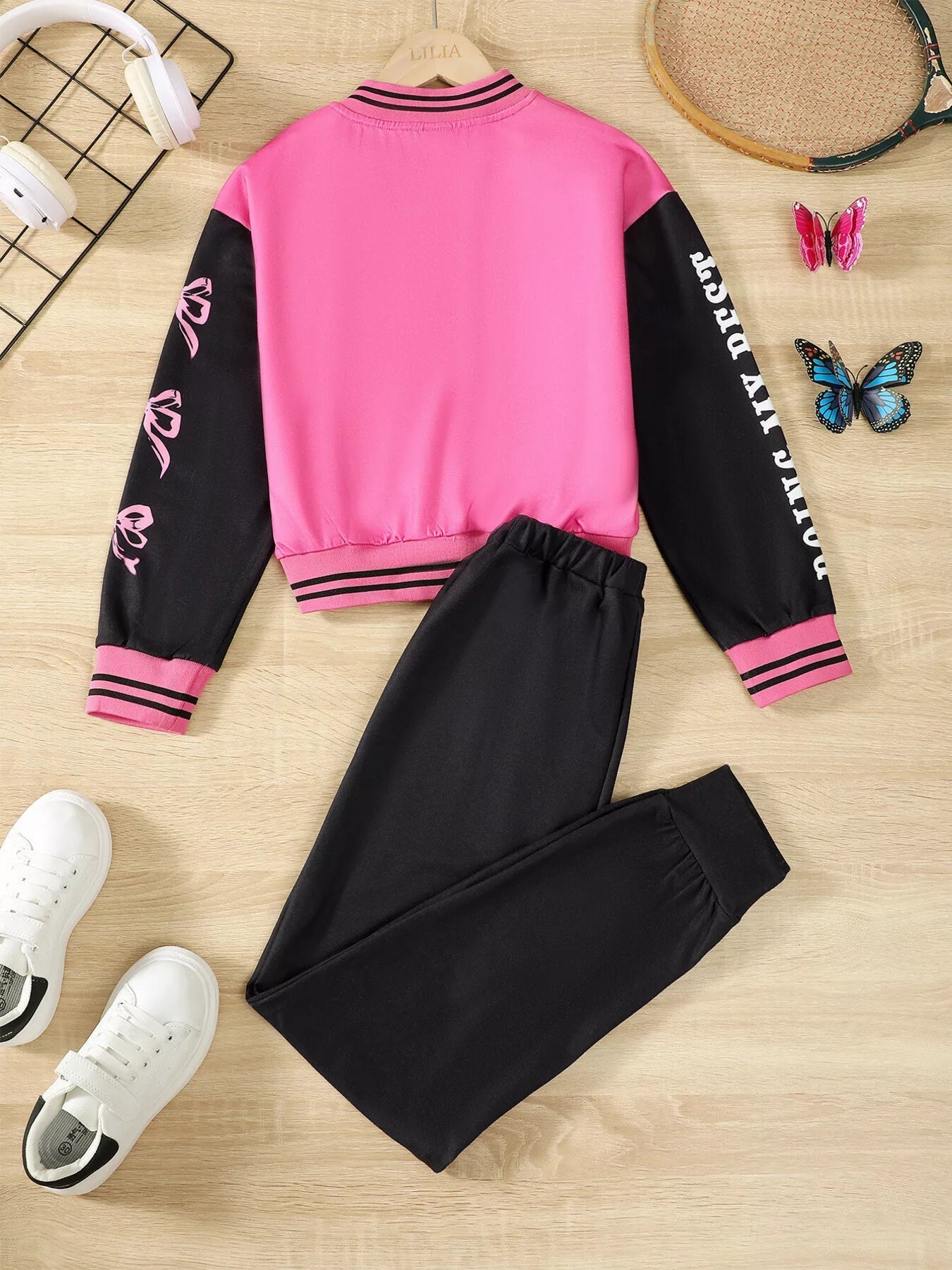 Children's Button Up Outerwear and Pants Set 