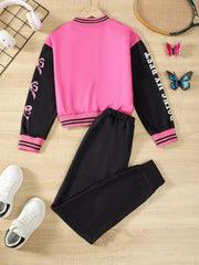 Children's Button Up Outerwear and Pants Set 