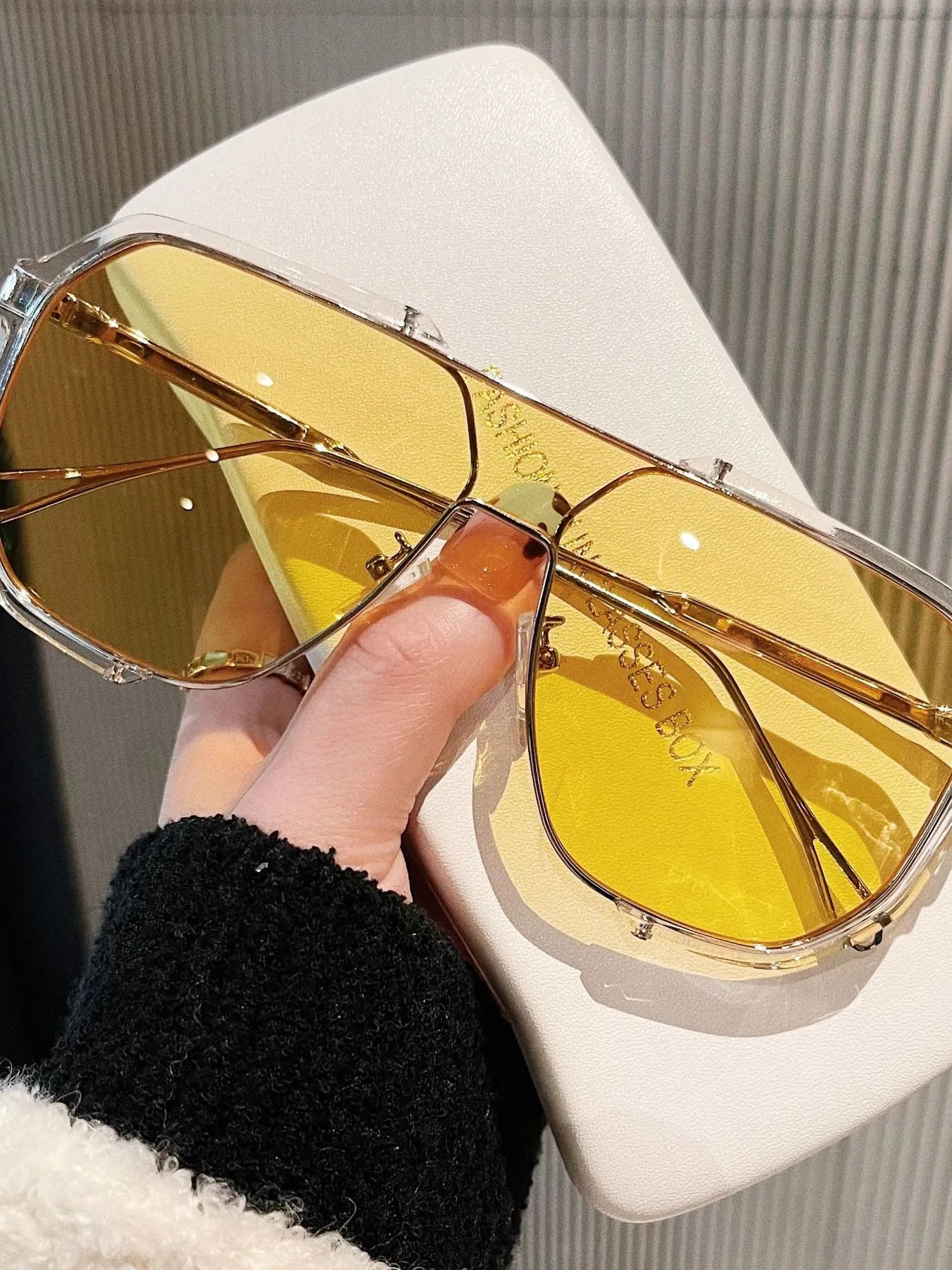 UV Protection Oversized Sunglasses 