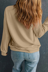 Plus Size Round Neck Long Sleeve Sweatshirt 