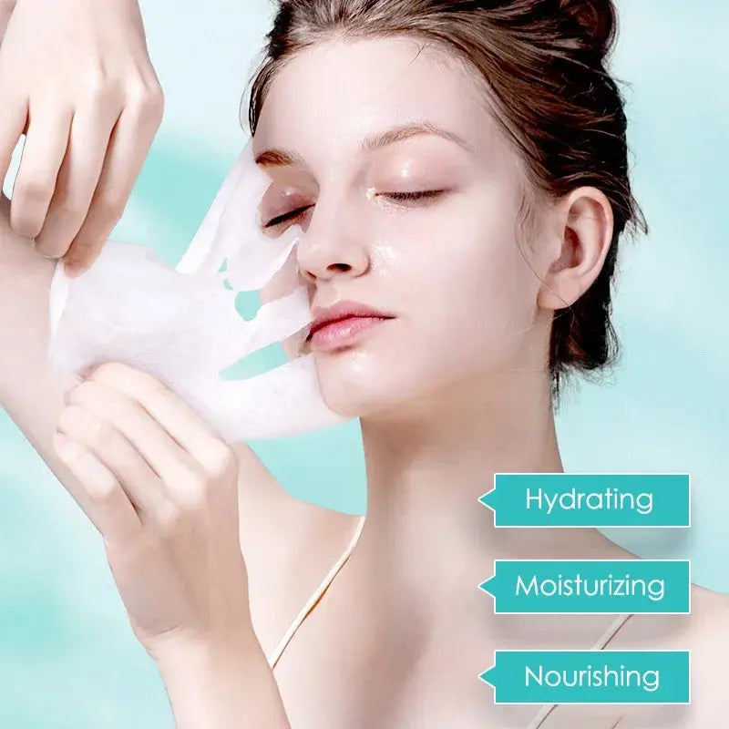 Hyaluronic Acid Hydrating Facial Sheet Masks, 10-Pack