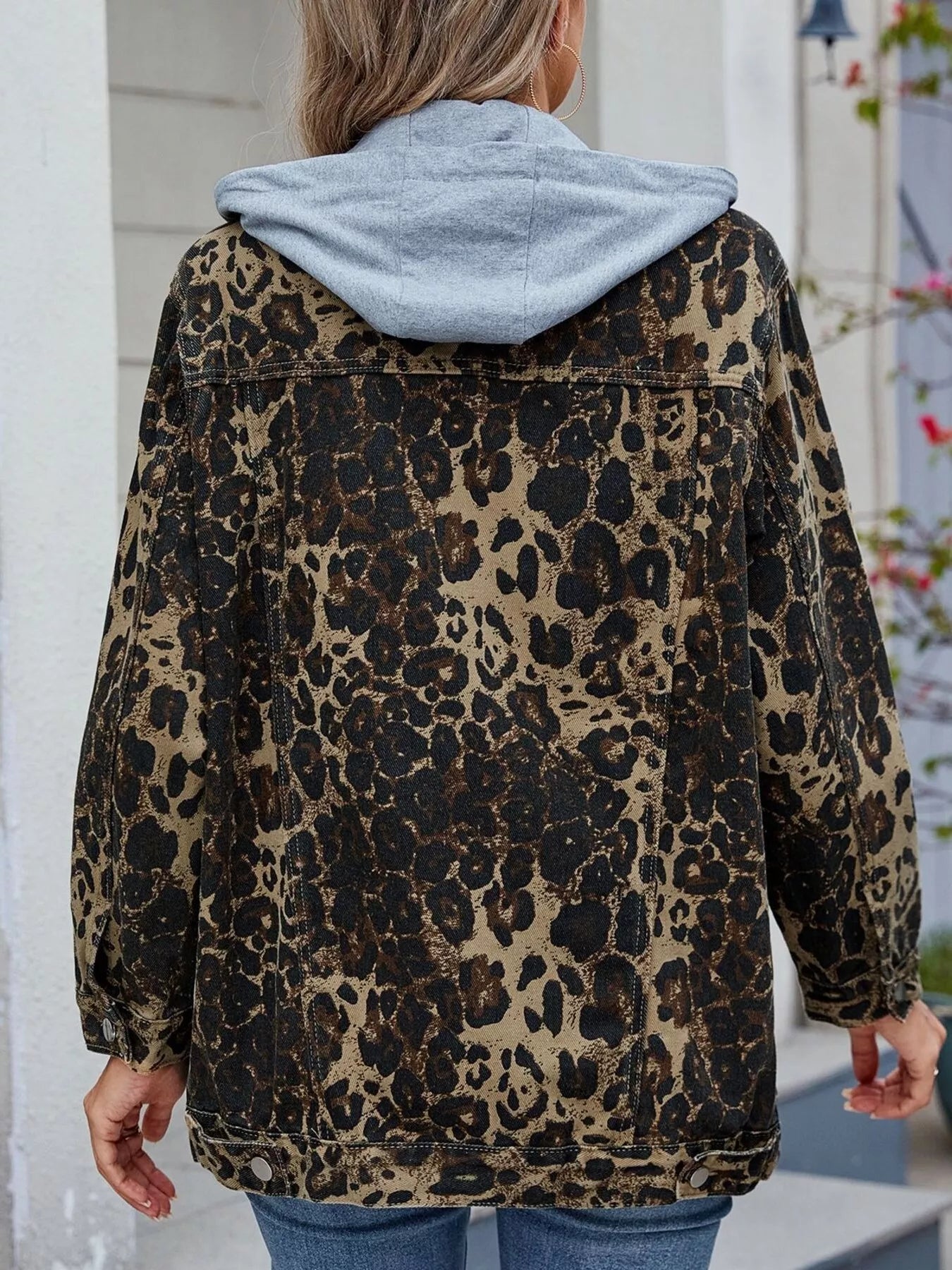 Button Up Long Sleeve Denim Jacket 