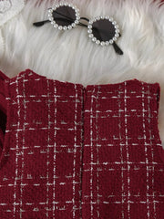 Children's Ribbed Knit Top and Dress Set 