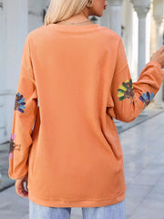 Turkey Graphic Corded Baggy Sweatshirt 