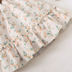 Single Shoulder Top and Printed Skirt Set 