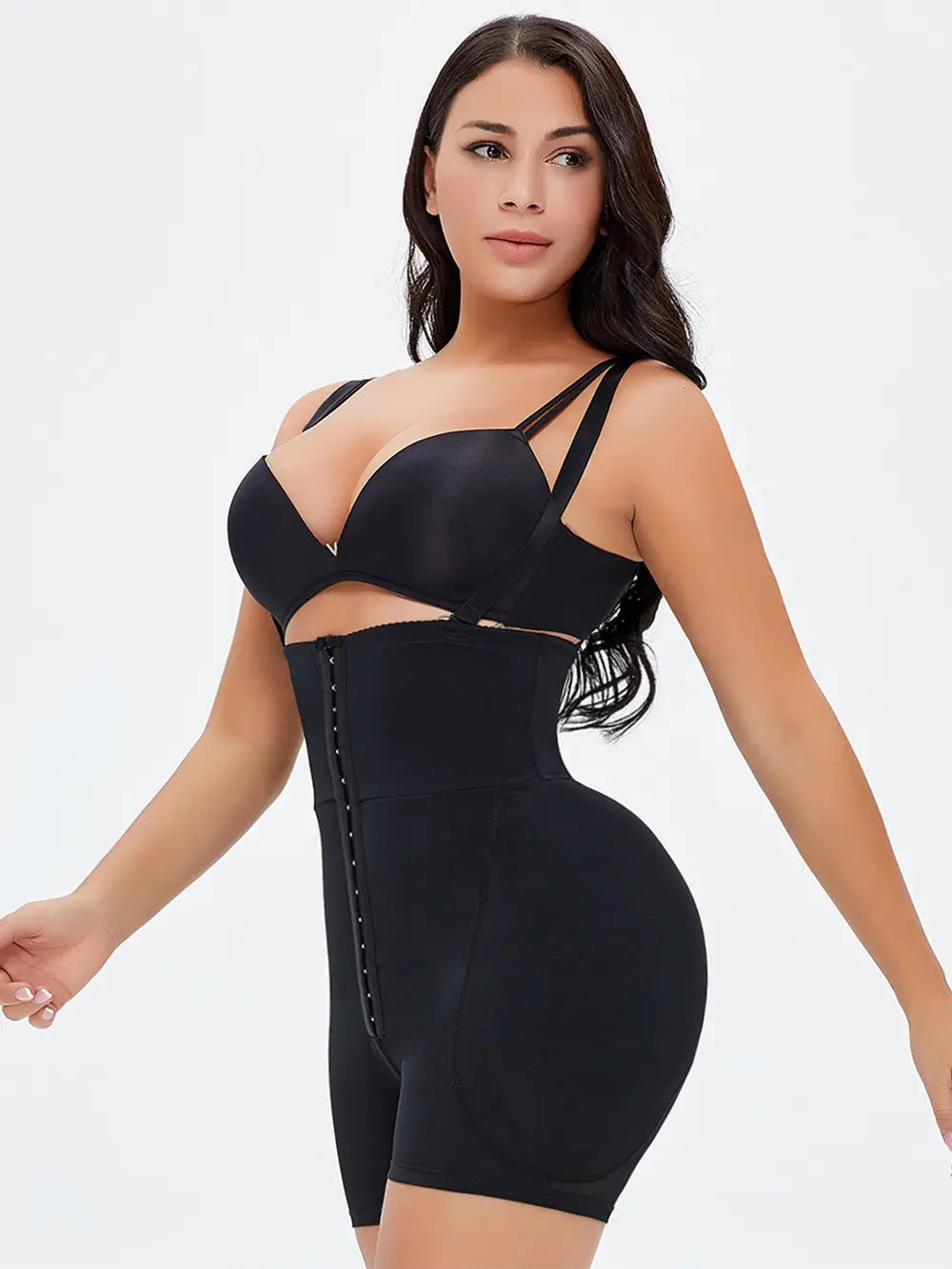 Full Size Hook-and-Eye Under-Bust Shaping Bodysuit 