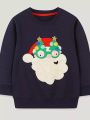 Children's Christmas Santa Crew Neck Sweatshirt 