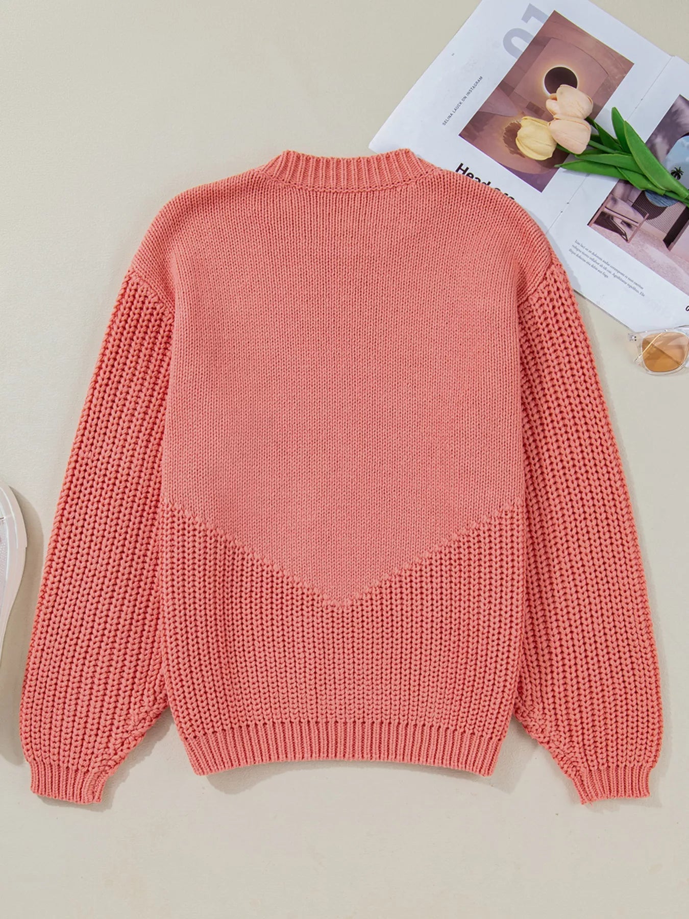Pumpkin Embroidered Thanksgiving Holiday Sweater 