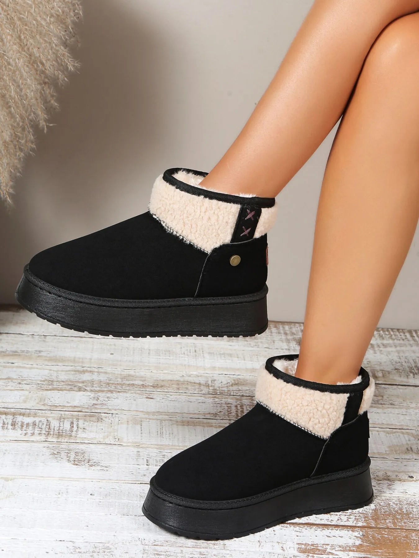 Platform Sherpa Lined Winter Boots 