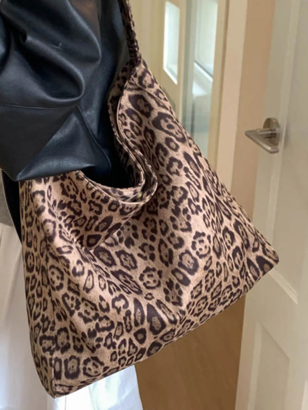 Leopard Print Tote Bag 