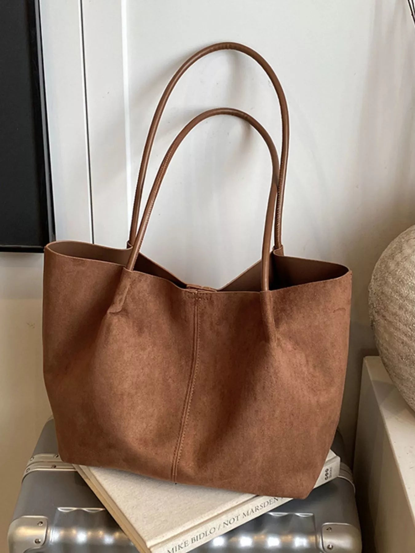 Solid Color Tote Bag 