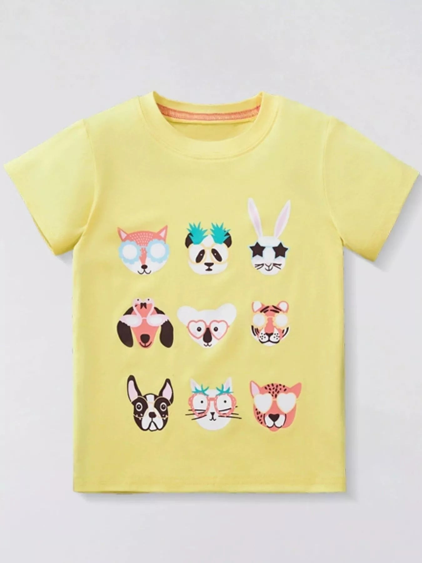 Children's Animal Crew Neck T-Shirt 