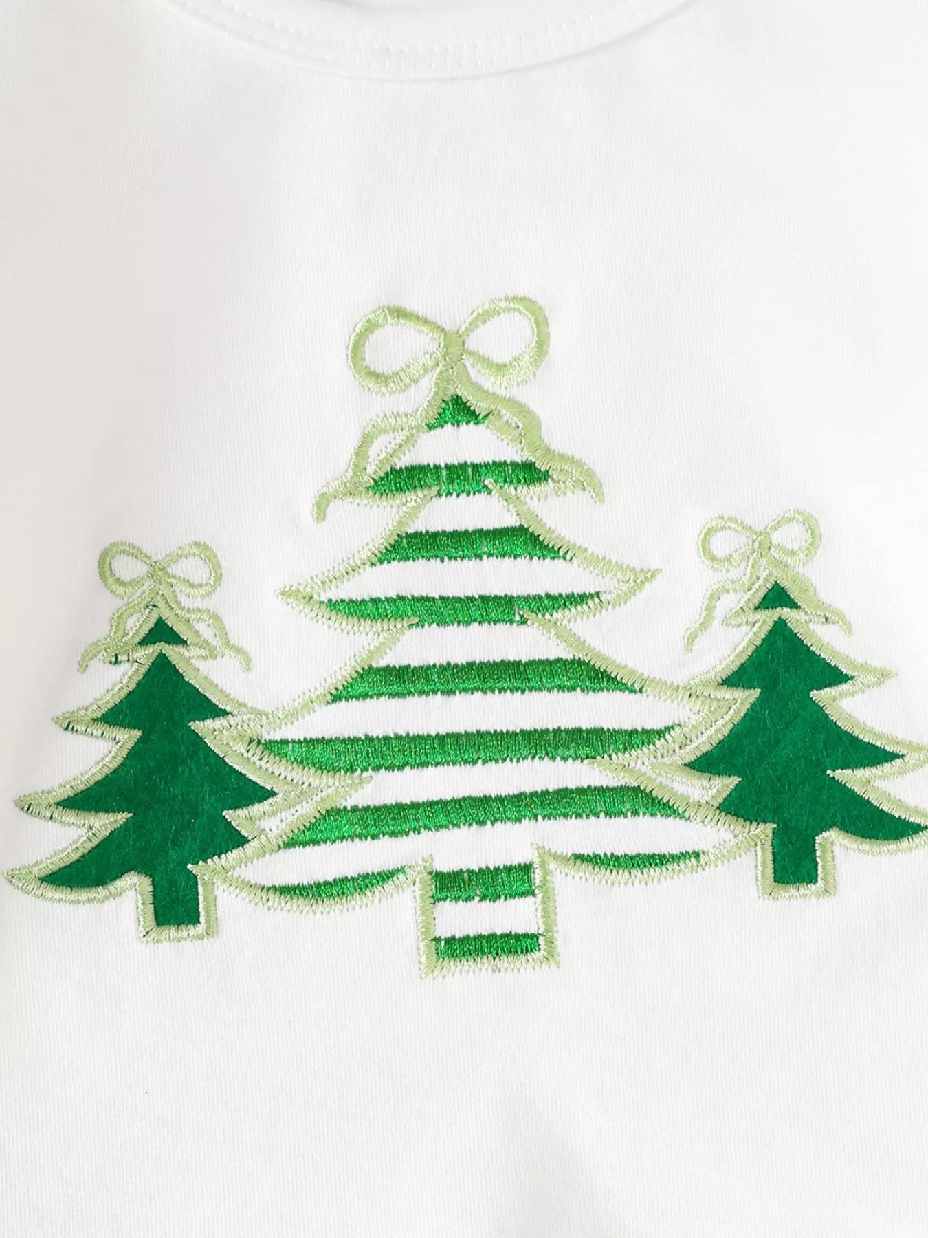 Children's Christmas Ruffle Trim Top and Pants Set 