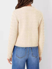Button-Up Long Sleeve Cardigan 