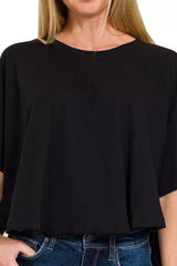 Zenana Cotton Round Neck Short Sleeve T-Shirt 