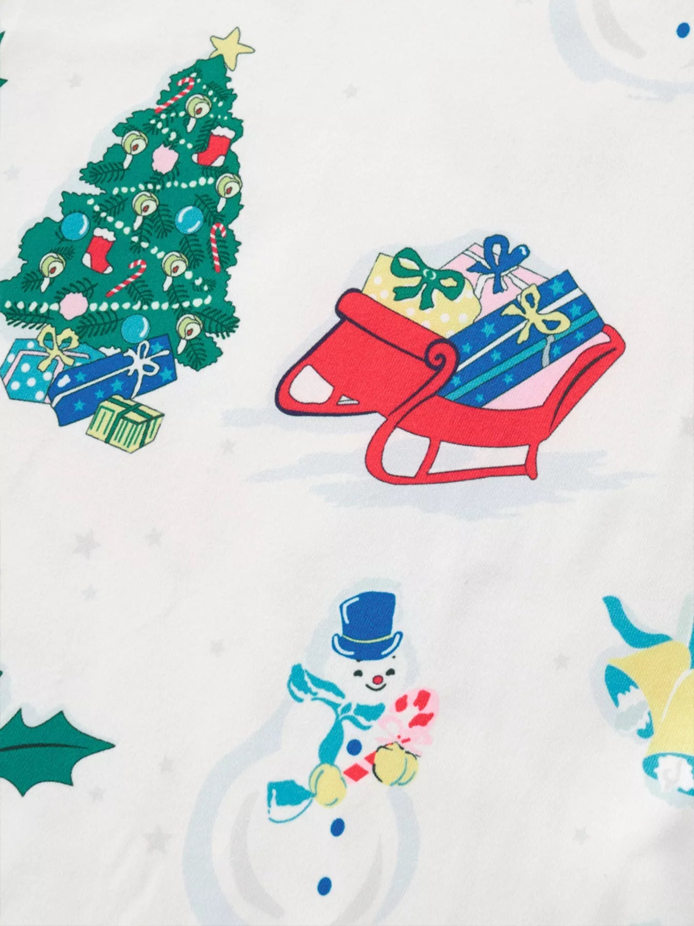 Children's Christmas Round Neck Top and Pants Set 