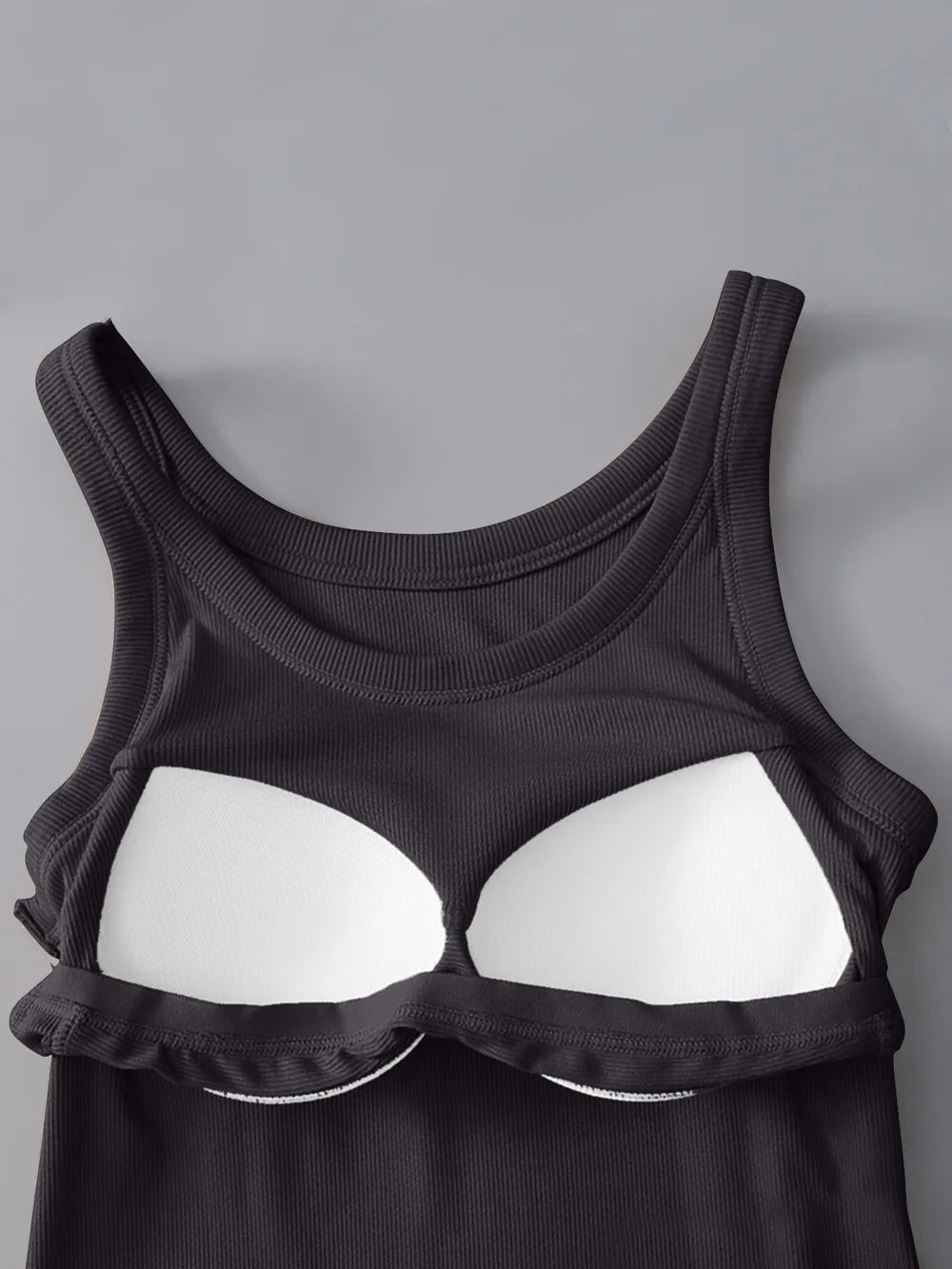Round Neck Tank with Bra 
