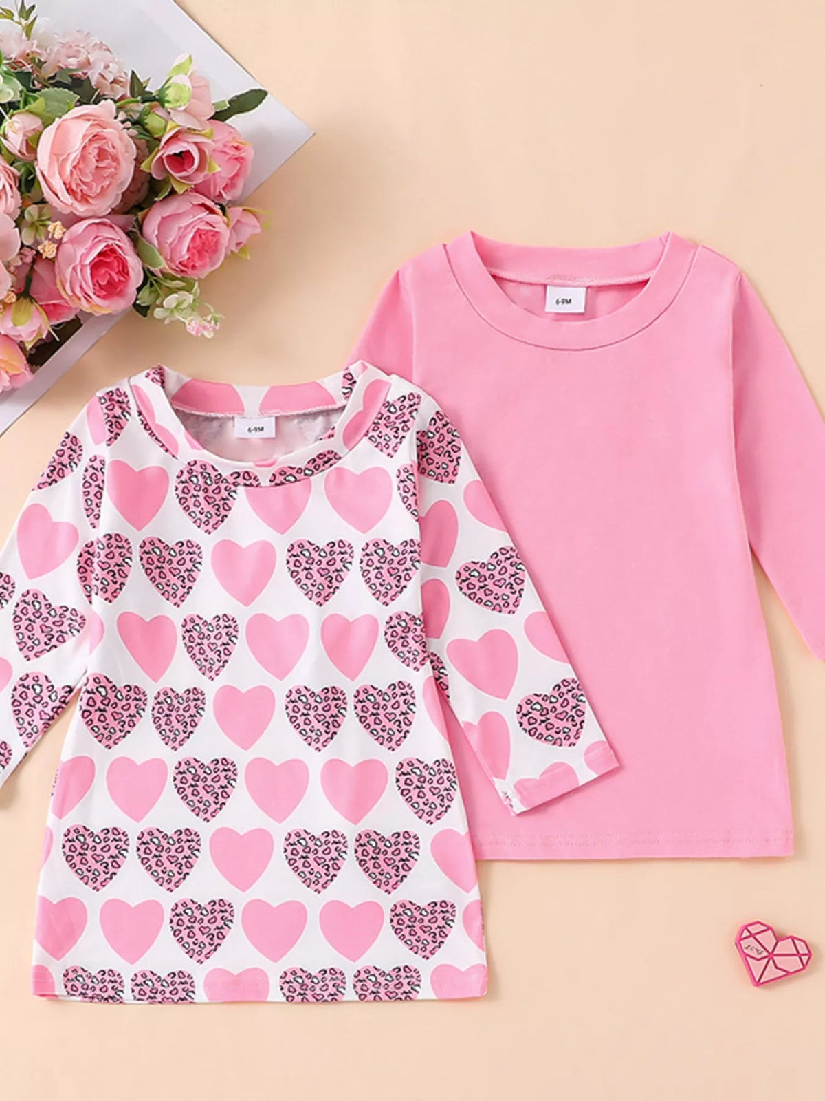 Children's 2 Piece Long Sleeve T-Shirt Set 