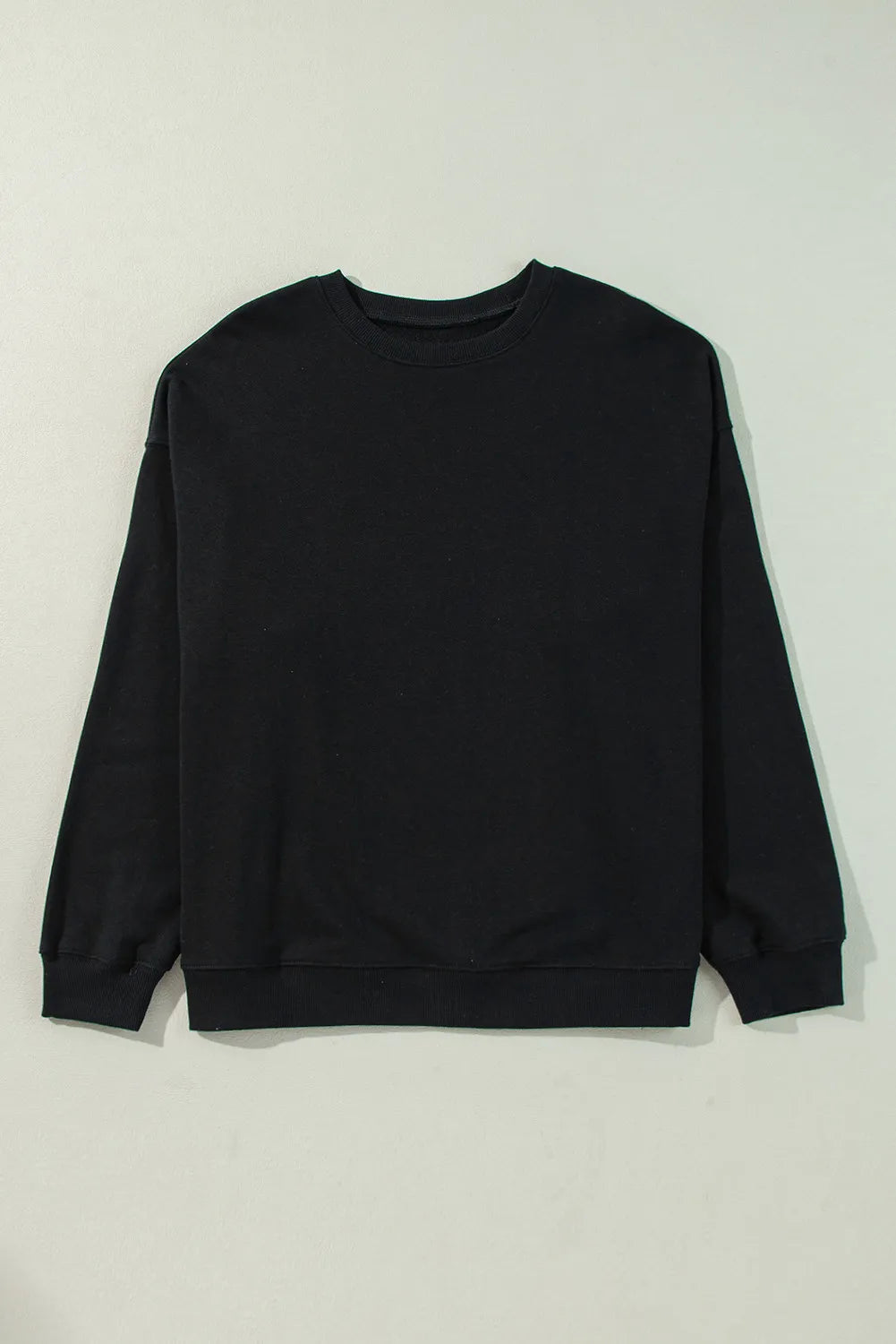 Plus Size Round Neck Long Sleeve Sweatshirt 