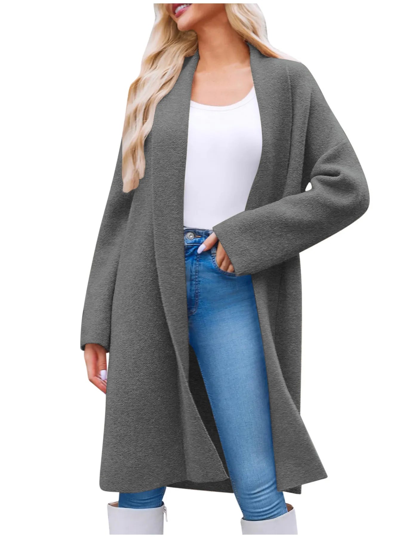 Open Front Longline Coat 