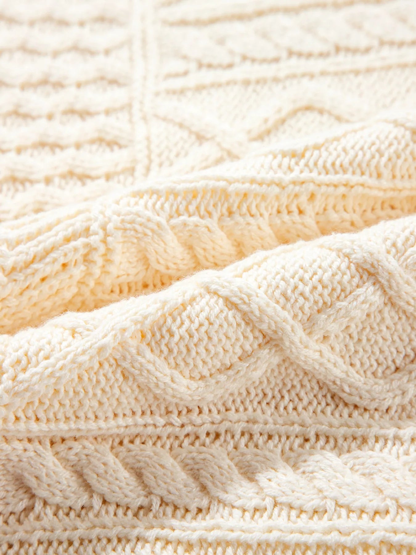 Cable Knit Dolman Sweater Vest 