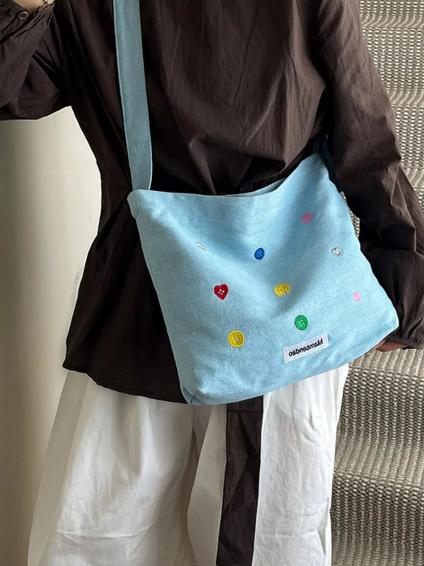 Adjustable Strap Crossbody Bag 