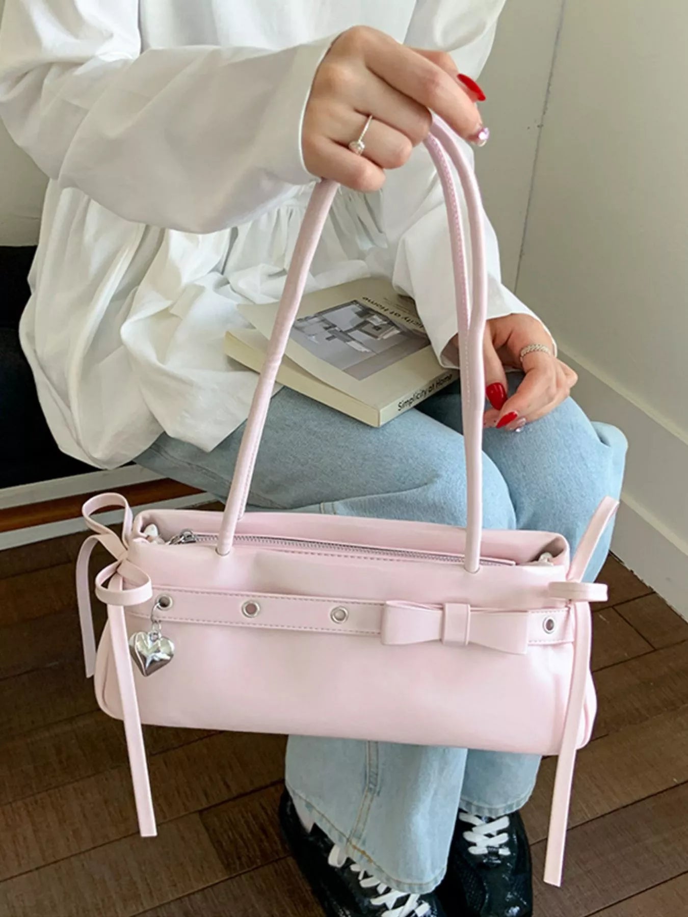 PU Leather Shoulder Bag 
