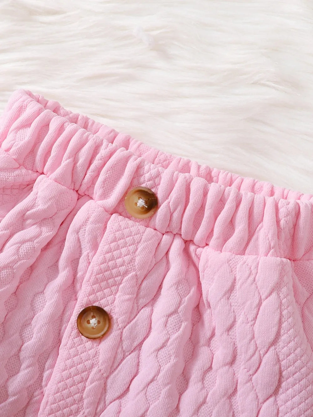 Children's Lace Detail Top and Skirt Set 